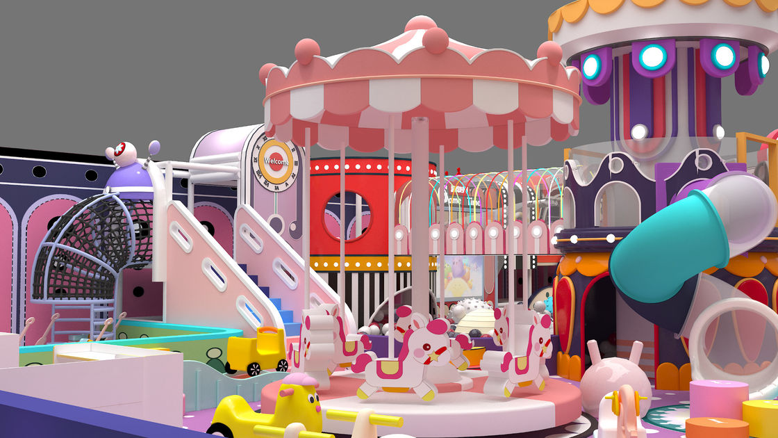 Equipamento de playground comercial aconchegante Kid seguro colorido equipamento de playground interior para casa