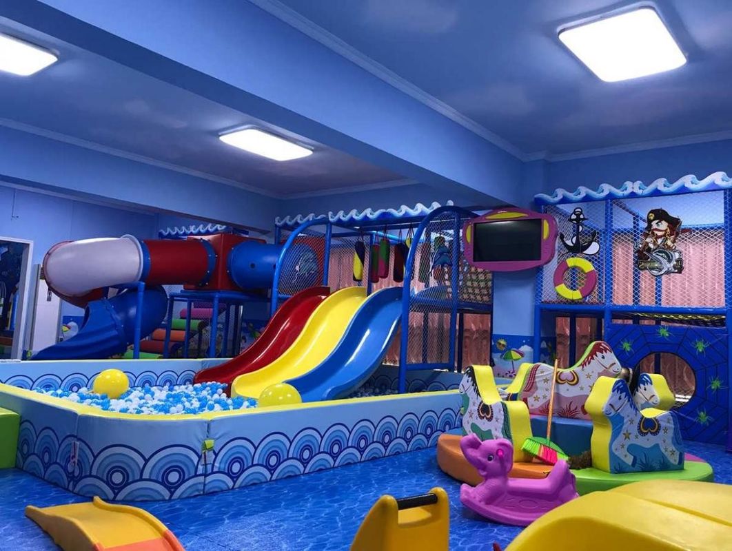 Temática do Mundo do Mar Baby Naughty Fort Parque de Jogos Indoor Soft Play House Pequeno Parque de Aventuras