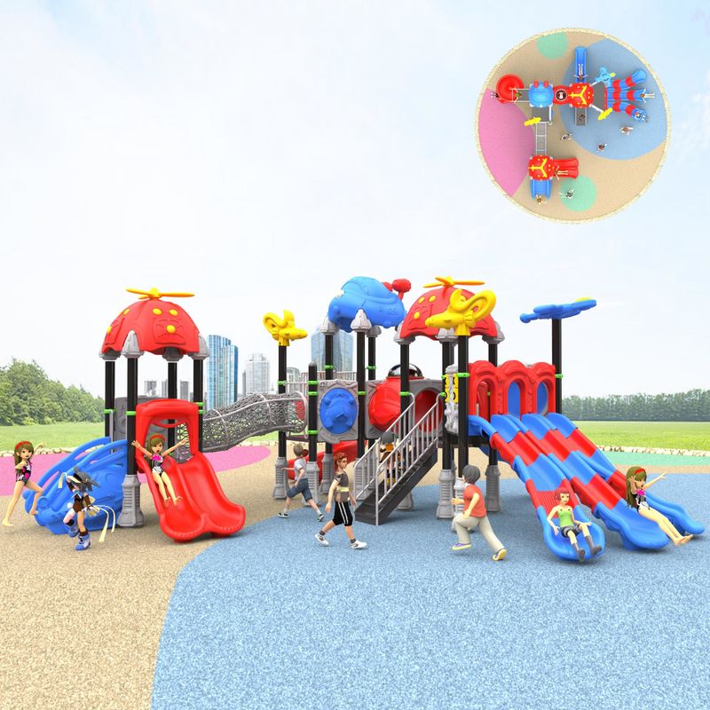 Estrutura de jogos Jogos coloridos pré-escolares Equipamento de playground Parque de diversões ao ar livre
