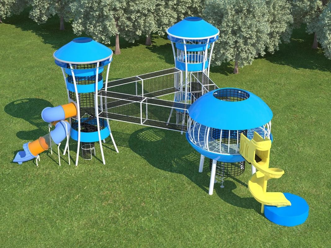 Equipamento comercial personalizado de playground ao ar livre Parque de diversões colorido ao ar livre