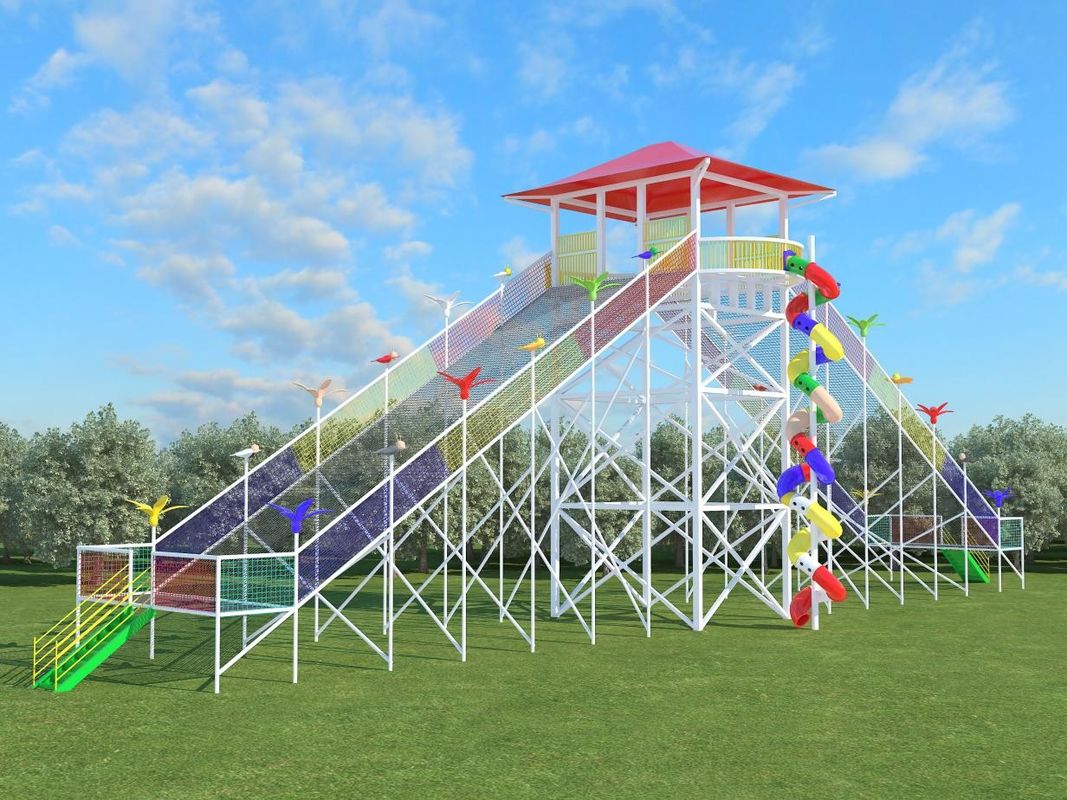 Quadros de escalada personalizados 5 pessoas -10 pessoas Equipamento de playground ao ar livre Grid Terrain Park