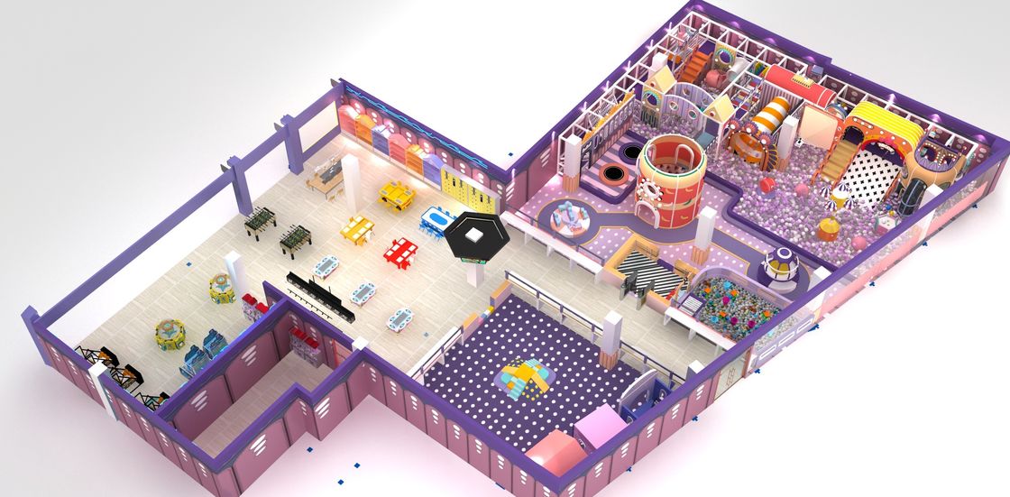 Centro de Jogos Indoor Castelo Malcriado Com OEM / ODM Atrações Aceitáveis e Divertidas Piscina de Bola