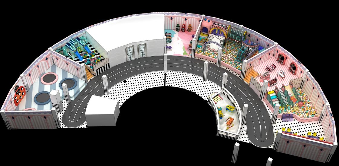 Incentiva a criatividade e as habilidades sociais Castelo Malcriado Parque infantil de diversão interior adequado para escolas