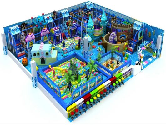 Temática do Mundo do Mar Baby Naughty Fort Parque de Jogos Indoor Soft Play House Pequeno Parque de Aventuras