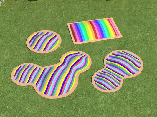 Parque de Aventuras ao Ar Livre Inflável Inflável Trampolínia de Salto Nuvem