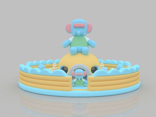 Panda Cartoon Pvc Bounce House Inflável Largo Indoor Outdoor Bounce House Jumping Bed