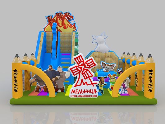 1.2m Mini Bounce House 12 anos guarda-costas inflável castelo de saltos