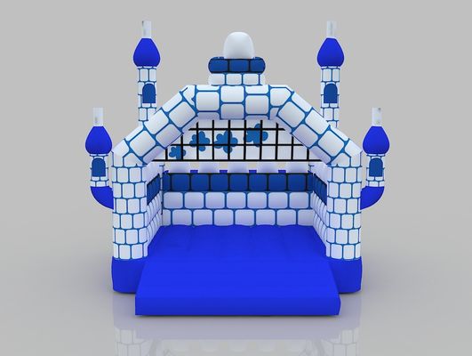Casa de Castelo Inflável com Temática de Neve 8m Aluguel de Castelo Bouncy para Parque de Jogos para Crianças