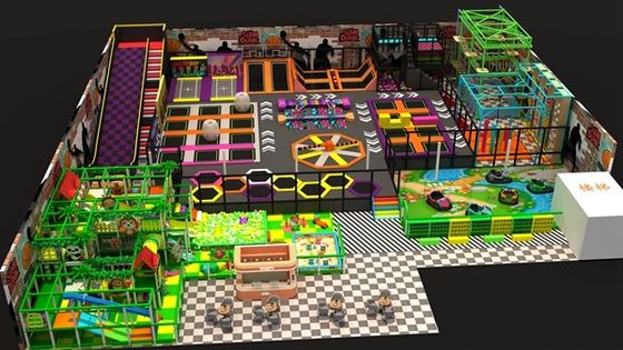 Produtores de Trampolins Commercial Jumping Sport Trampolins Parque Com Basketball Hoop