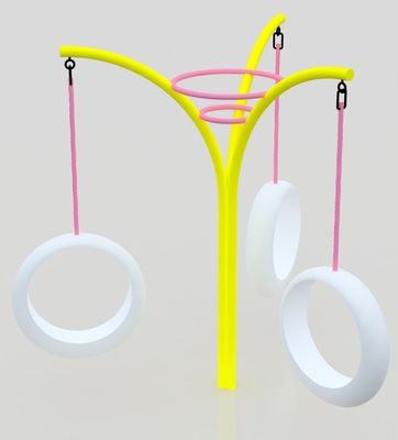 Equipamento de playground de balanço Materiais impermeáveis para desempenho em todos os climas